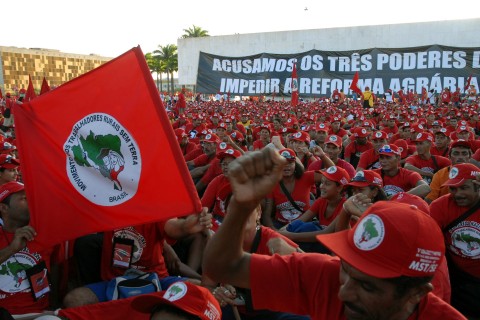 workers demonstrating